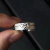 The Same Cat and Puppy Couple Ring Female Niche Design Can Be Stacked with Tide Plain Ring Men's and Women's Ring Jewelry
