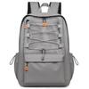 Oxford Functional Backpack with Mesh Front Panel and Orange Zipper Pulls for School Travel or Outdoor Activities