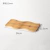 Creative Wavy Bamboo Tea Tray Irregular Ins Style Decoration Aromatherapy Serving Plate for Bread Fruit Dessert
