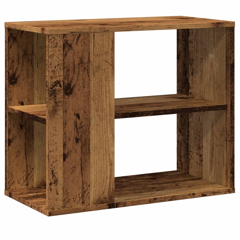 Side Table Cabinet with Rustic Wood Look 60 x 30 x 50 cm Engineered Wood