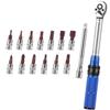 TINSOL 15Pcs Set Bicycle Torque Wrench Set 1/4" 2-24Nm Dual Direction Bike Allen Key Tool Socket Preset Type Spanner Pro Repair