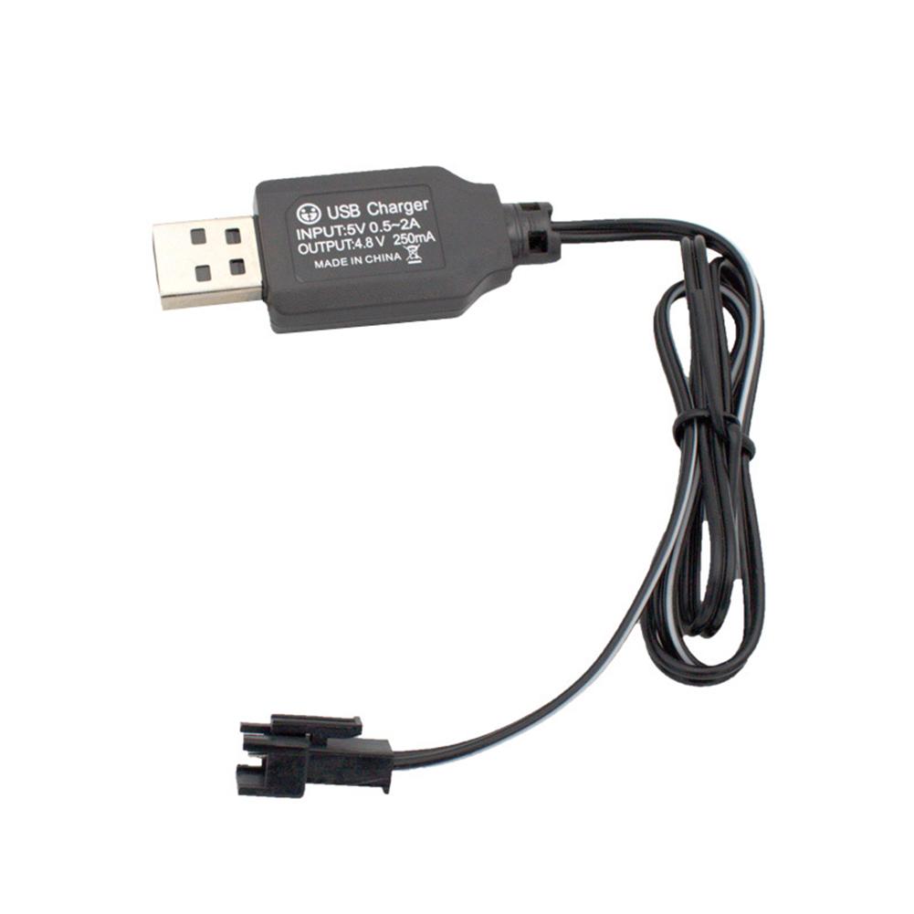 3.6v/4.8v 250ma Usb Charging Cable Sm Plug Cable For Remote Control Car Transforming Robot Lithium Battery Charger