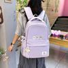 Schoolbag Large Capacity Student Schoolbag Lightweight Casual Junior High School Casual Backpack Cute Japanese and Korean Version Casual Backpack