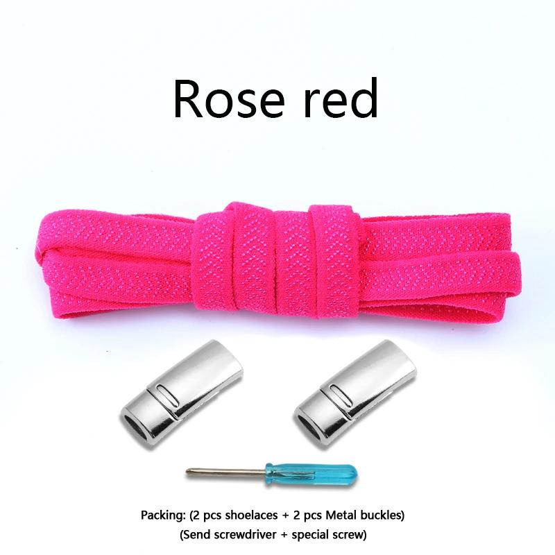 Elastic Laces Sneakers Magnetic Shoelaces Without ties 8mm Flat  Rubber Shoelace Tennis No Tie Shoe laces Shoes Accessories