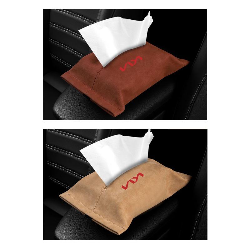 1Pcs Car Sun Visor Seat Back Interior Leather Car Tissue Box For KIA Ceed Rio Sportage R K3 K4 K5 K6 XCEED KX3 SPORTAGE EV6