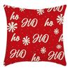 Christmas Throw Pillowcase Home Nordic Holiday Decoration Linen Super Soft Short Plush Sofa Pillowcase