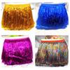 10 Yards 10/20cm Laser Shiny Tassel Fringe Trim Lace Ribbon Tassels Christmas Decor Curtains Dance Dresses Skirt Fringes Sewing