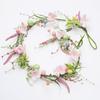 Easter Garland Artificial Floral Spring Garland With Foam Eggs Flowers For Mantle Fireplace Easter Party Home Outdoor Decor