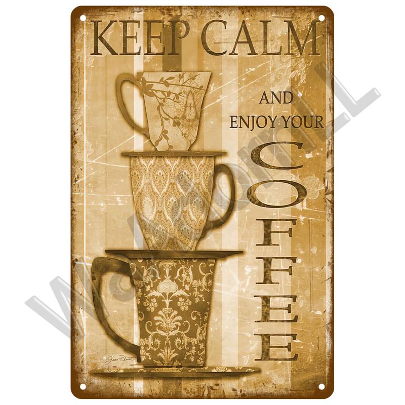 Metal Signs Vintage Cafe Signs Wall Decor Funny Posters Retro Plaques Painting Coffee Bar Sign Tin Signs Home Wall Decor Art