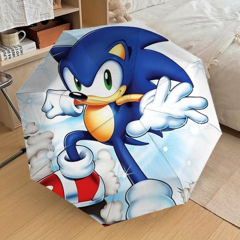 

1pc Sonic the Hedgehog Automatic Open/Close Umbrella, Lightweight Design for Everyone,Durable Canopy yy251014100
