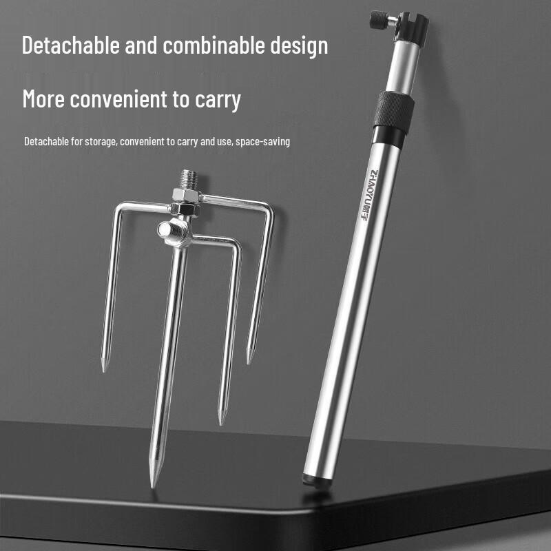 Wenzhiwu Extended Fishing Rod Holder with Bait Tray