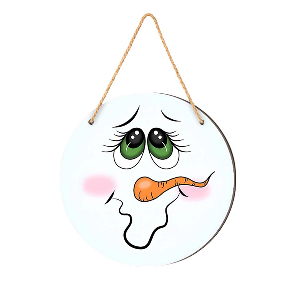 Christmas Christmas Tree Welcome Sign 2D Flat Wooden Holiday Party Hanging Sign Ornaments