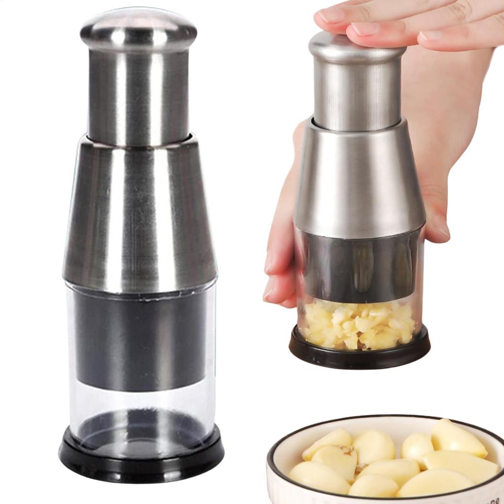 Mini Chopper Garlic Press Manual Onions Masher Onion Chopper Garlic Crusher  Hand Press Garlic Chopper Stainless Steel 304