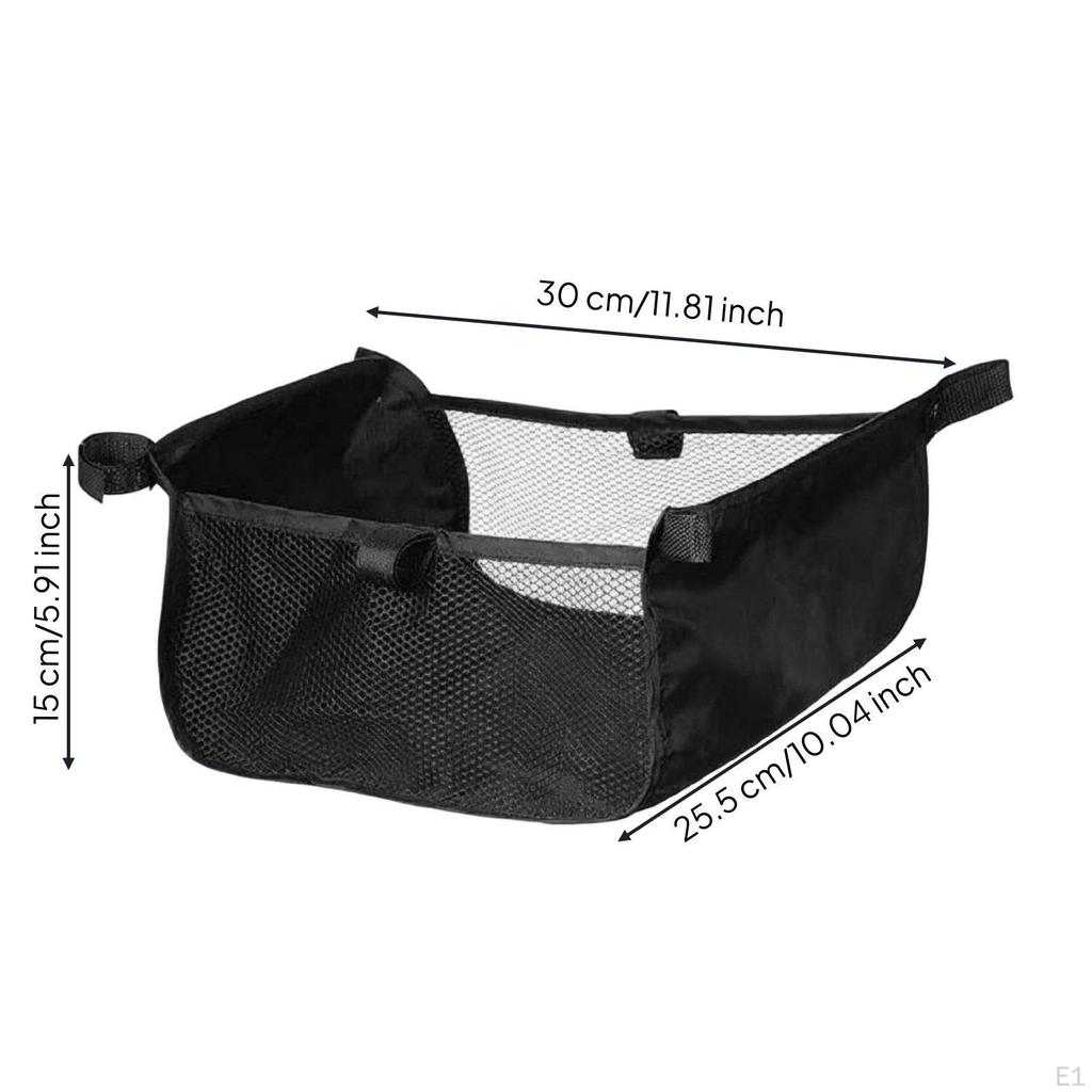 Under Pram Storage Bag MultiFunctional Bottom Basket Large Capacity for Parents 210D