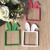 Silicone Easters Rabbits Mould Detachable Designs Multipurpose Candle Soap Chocolate Craft Tool Home Decoration