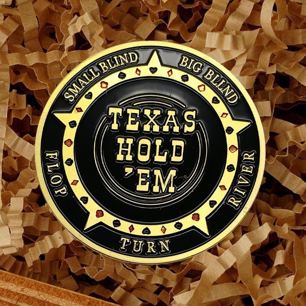 Metal Texas Hold/'em Poker Game Banker Dealer Chip for Casino Tournament Prop