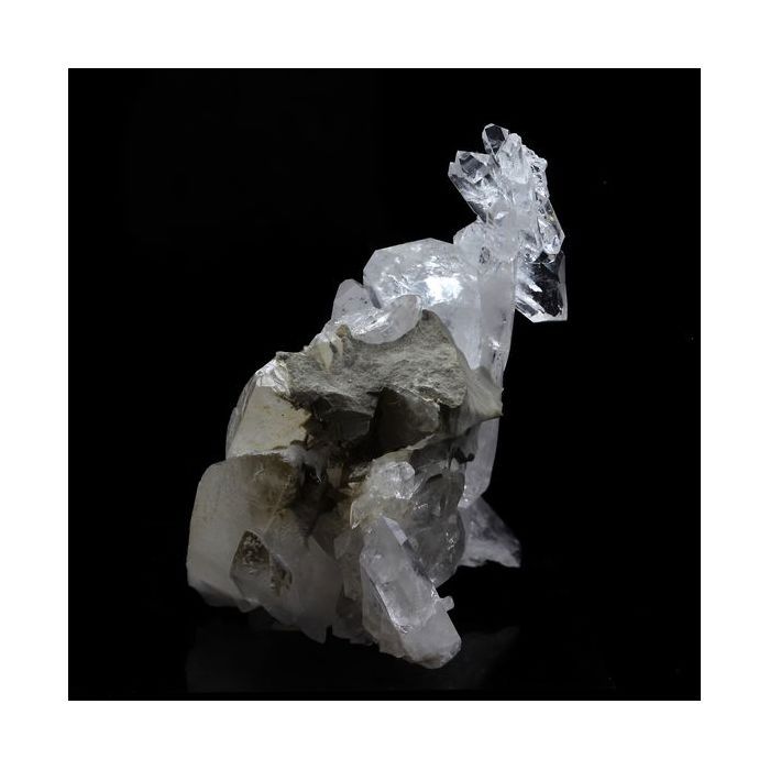 Pierres et Minéraux. Quartz à Ame + Calcite. 190.0 ct. Le Noirey, Saint-Jean-de-Maurienne, Savoie, France.