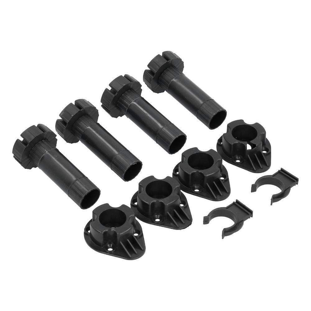 4pcs Black Cabinet Feet Durable Furniture Support Legs Sturdy Cabinet Leveling Feet Closet