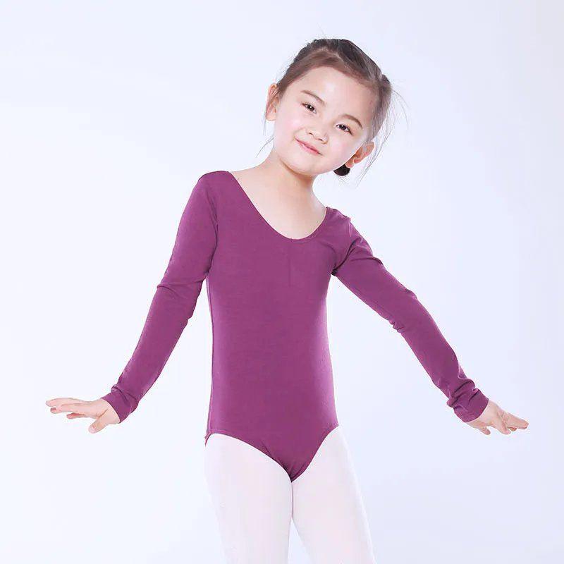 Children's Long-Sleeve Gymnastics and Ballet Practice Suit