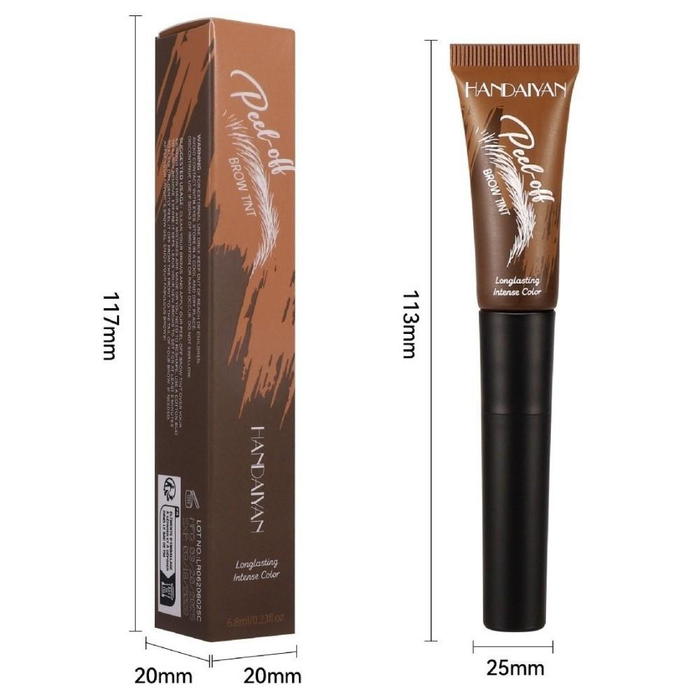 Quick-Drying Peel-off Eyebrow Gel Natural Look Multi-Shade Selection Eyebrow Dye Glue Long Lasting Brush Head Design