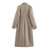 European and American style, new women's clothing, versatile, fashionable and fashionable woolen plaid jacket 9492780