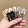 Morandi Color Hair Clip for Women - Trendy Square Side Bangs and Headdress Accessory