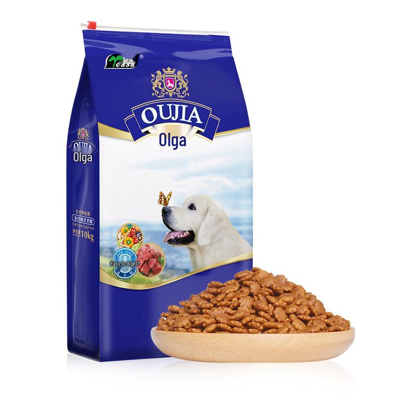

Isha Oujia Сухой корм для взрослых собак породы Золотистый ретривер, вкус Молочного торта, 10 кг/20 фунтов Oujia 10kg Premium Adult Dog Food