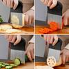2Pcs Stainless Steel Crinkle Cutter for Potatoes Wave Blade Knife for Curly Fries Vegetable Chips Ergonomic Essential Kitchen Tool for French Fries