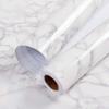 Papier Peint Adhésif pour Cuisine 40cm Haute Qualité Texture Marbre PVC Imperméable Résistant à l'Huile Autocollants pour Armoires Décoration Intérieure de Luxe