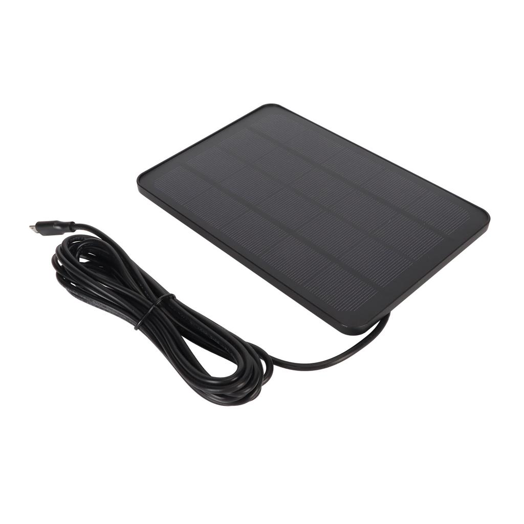 Camera Solar Panel IP65 Waterproof Camera Charger 5V 4W High Efficiency for Micro USB C