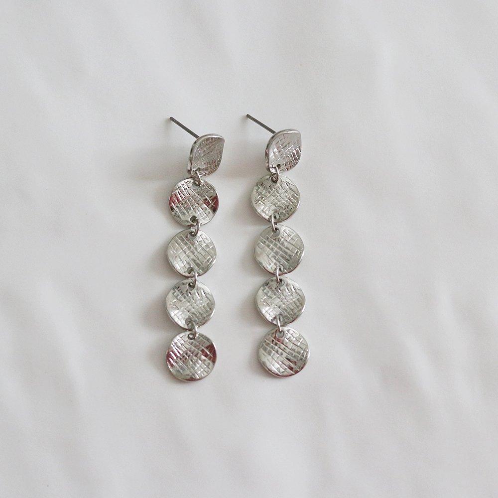 Johns Silver Chain Drop Earrings