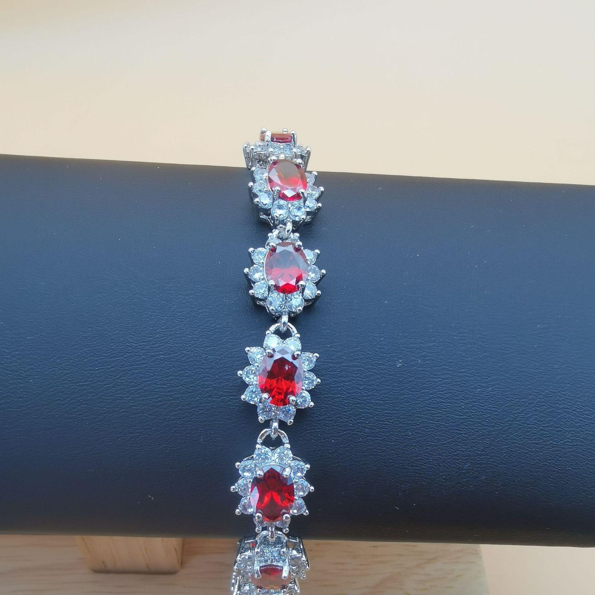 Браслет из камня ручной работы 2026, браслет из кристаллов с платиновым покрытием, женский браслет, цвет разноцветный 18CM