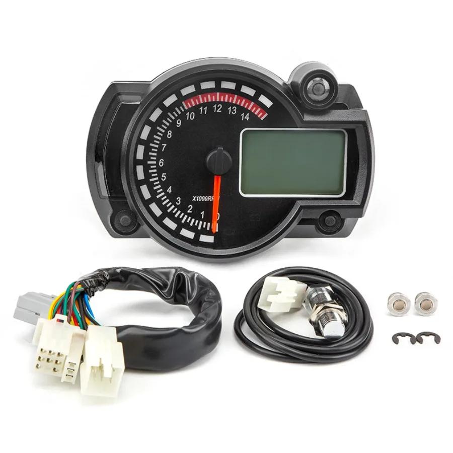 New KTM Pulsar LCD Digital Odometer Speedometer Instrument Universal For Motorcycle Colors Speed Gauge Meter Sensor Set