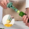 Pepper Seed Corer Remover, 2025 Upgraded 2-in-1 Bell Pepper Cutter & Deseeder, Fruit & Vegetable Corer, Effortless Kitchen Tool for Fast, Efficient Me