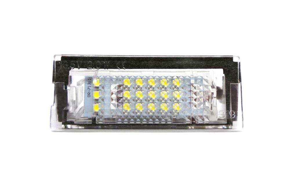 LED License Plate Lights 2x650lm, Set of 2 Compatible with BMW, 12V, Off-Road