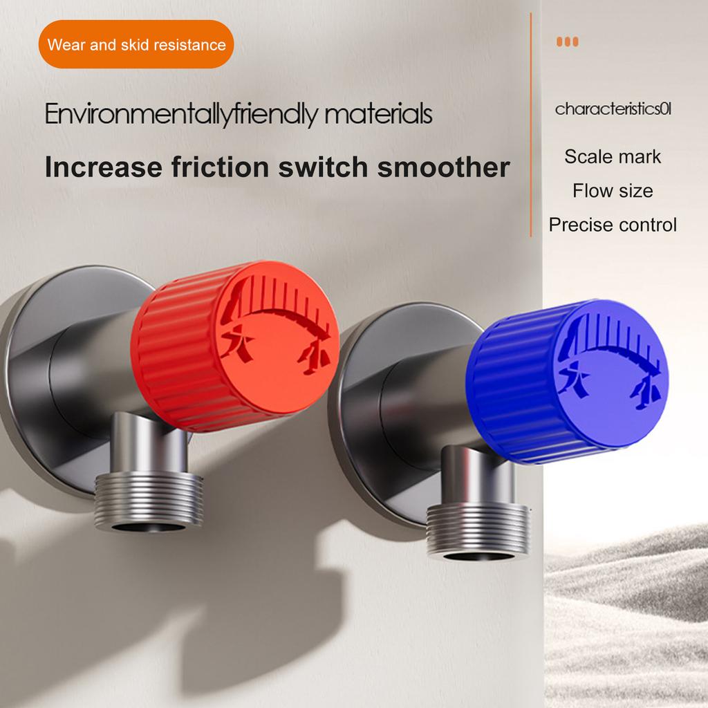 Bathroom Valves Handle Cover NonSlip Angle Valves Cover Grip Silicone Handwheel Sleeve for Most Angle Valves Handle