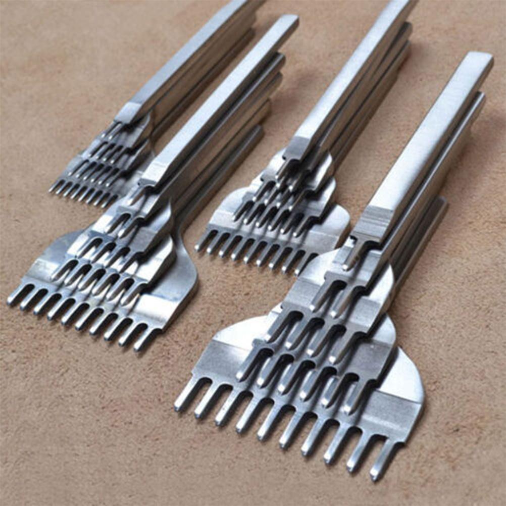 3mm Leather Pricking Iron Diamond Chisel Punch Stitching Tool Kit for DIY Sewing