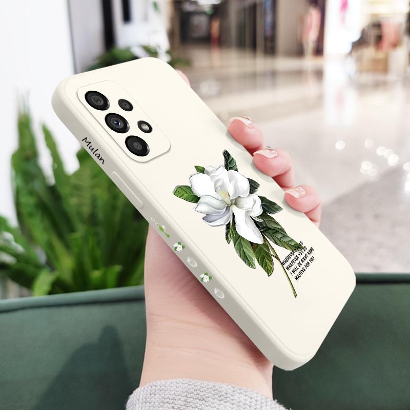 Mangnolia Case For Samsung Galaxy A73 A53 A33 A23 A13 A03 A72 A52 A52S A32 A22 A12 A02 A02S A71 A51 A31 A21S 4G 5G Cover