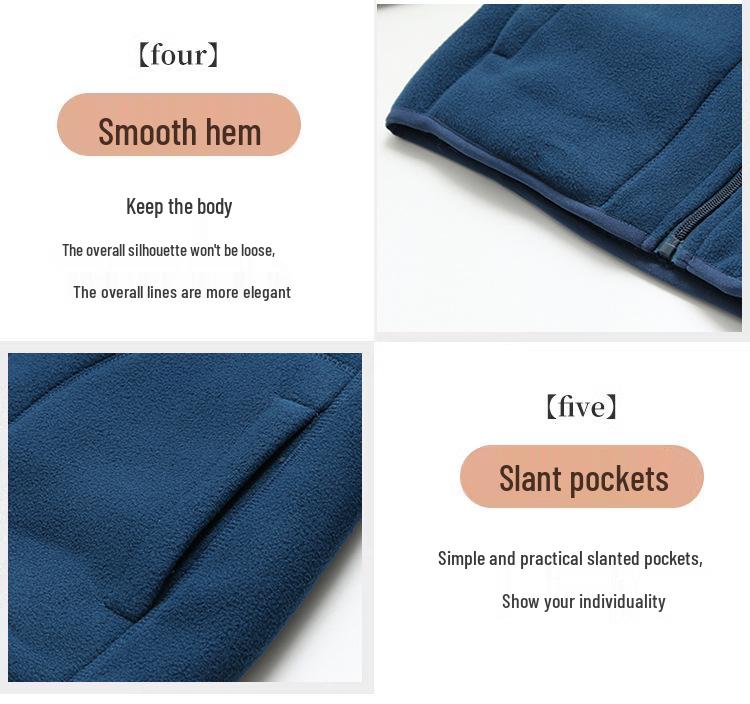 Women's Reversible Fleece Vest - Fashionable, Warm, Sleeveless Jacket for Autumn/Winter