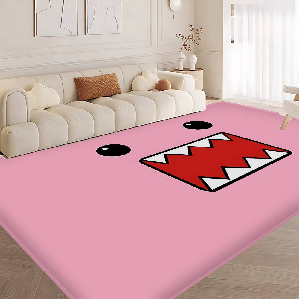 Domo Kun Anime Floor Mat Rectangle Anti-slip Home Soft Badmat Front Door Indoor Outdoor Mat Welcome Doormat