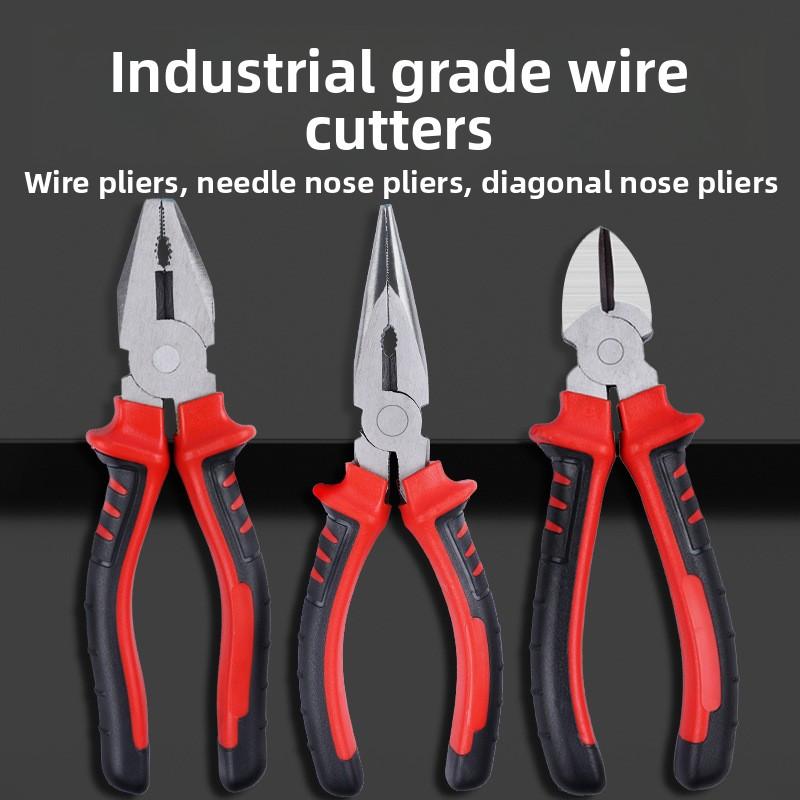Electric Wire Pliers Large Opening Sharp Multifunction Tool for Cutting Twisting Gripping Metal Wires Heavy Duty Industrial Tool
