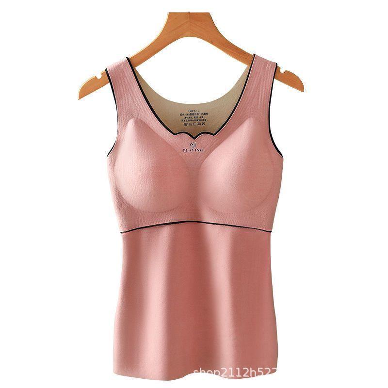 

Женский двусторонний теплый бархатный жилет с нагрудными накладками и бесшовным внутренним слоем 3XL (fits 140-160 jin)