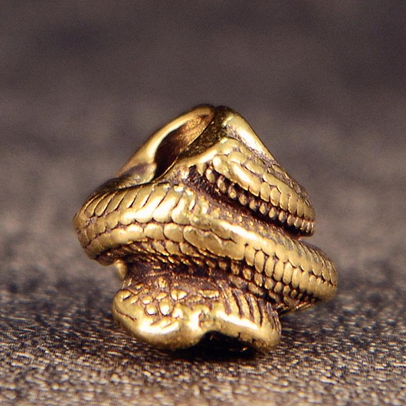 Unique Snake Head Metal Beads Pendant for Paracord and DIY Enthusiasts Jewelry Making Paracord Bead