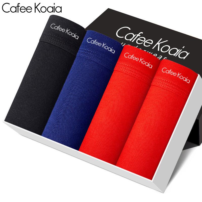 4pcs Plus-size Men's Spring and Autumn Fashion New Cotton Flat-angle Underwear