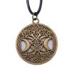 Tree of Life Nature Growth Pendant Antique Bronze Metal Daughter Choker Necklace Trendy Gift