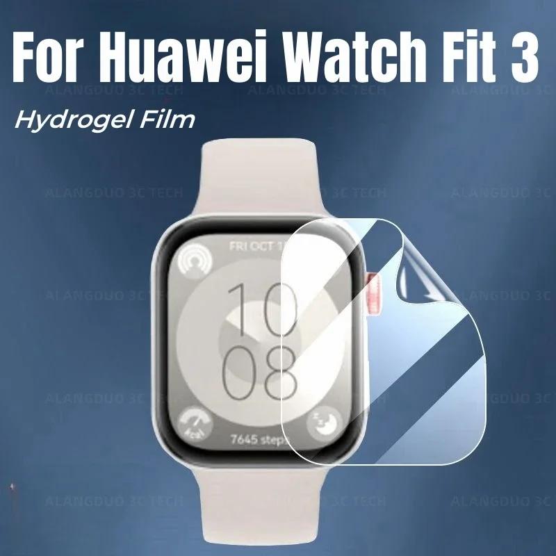 1/2/3/4/5PCS Screen Protector for Huawei Watch Fit 3 Soft TPU Hydrogel Film Huawei Fit3 Anti Scratch Smartwatch Accessories Film