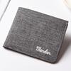 Ultra-Thin Minimalist Leather Canvas Wallet for Men - Front Pocket Money Clip with Driver's License Holder