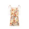 Suspender floral V-neck dress summer new design sense niche first love temperament thin skirt