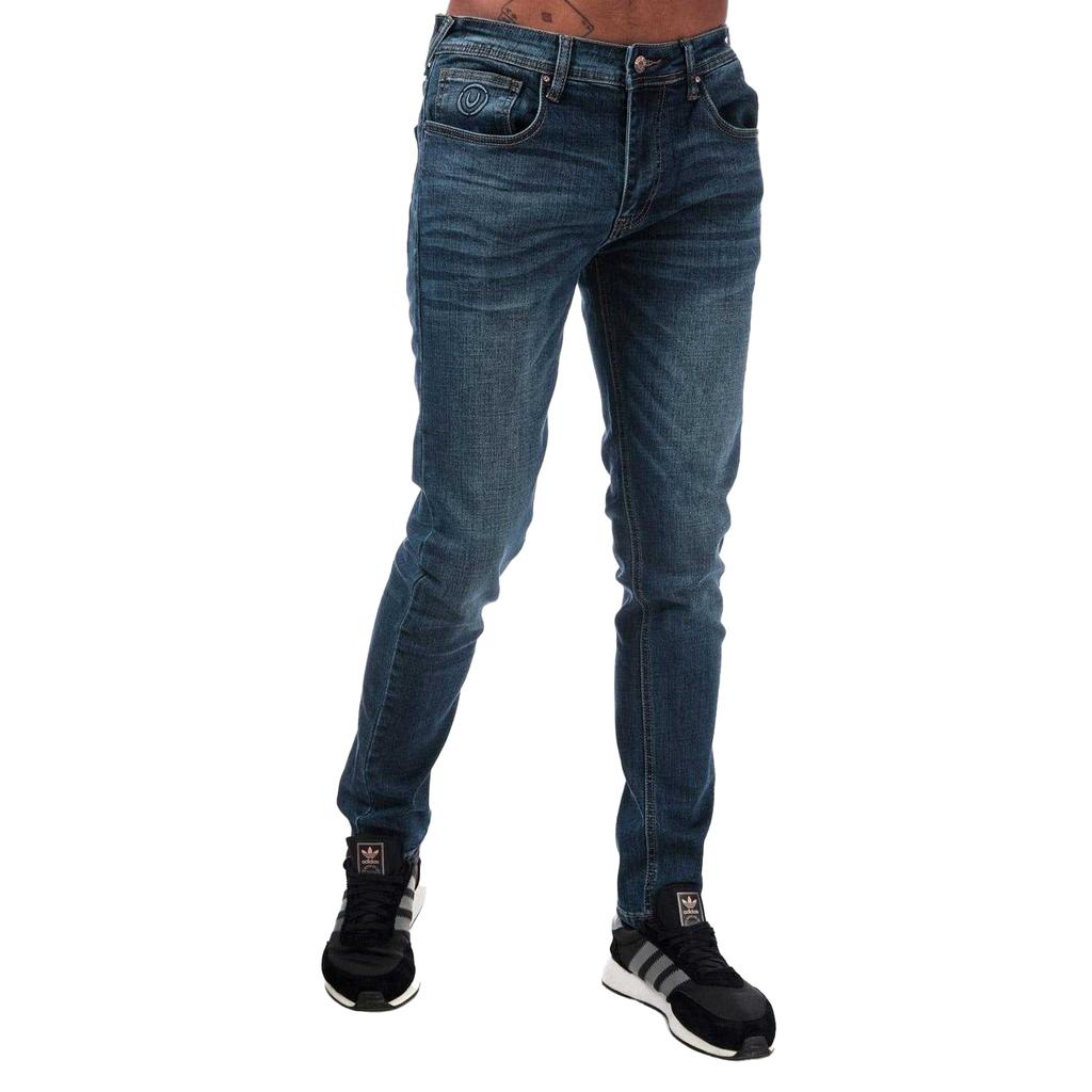 Duck and Cover Men's Overbug Tapered Jeans
