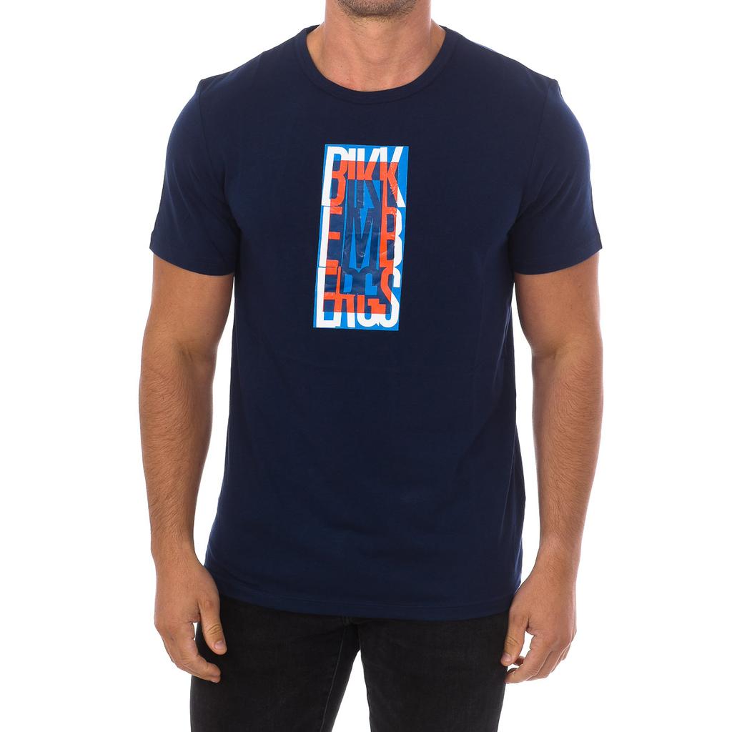 Мужская цветная футболка с короткими рукавами и круглым вырезом ...